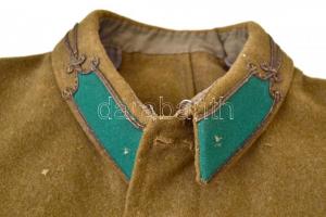 cca 1930-40 Katonai posztókabát, méretjelzés nélkül