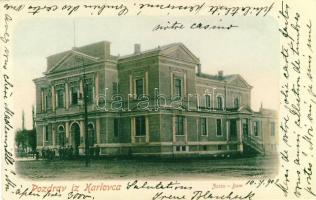 1902 Károlyváros, Karlovac, Carlostadio, Karlstadt; színház / Zorin dom / theatre