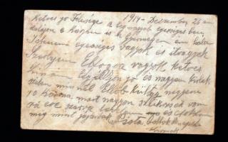 1915 Tábori postai levelezőlap, a Szerb Vöröskereszt által feladva. Rajta cenzúrapecséttel