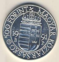 1991. 500Ft Ag "II. János Pál pápa.." T:BU