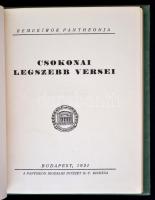 A Remekírók Pantheonja c. sorozat 4 db szép állapotú könyve: Csokonai: Legszebb versei, Dorottya. Sc...