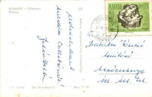 Budapest II. Hárshegy, az Úttörővasút megállója, kiadja a Képzőművészeti Alap Kiadóvállalat, 'Ú...