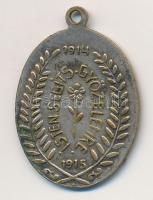 1915. "Királyunk imája / Isten segíts győzelemre" első világháborús ezüstözött fém medál (...