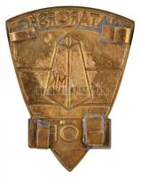 ~1990. "HÖR - Határőrség" fém jelvény (57x45mm) T:2