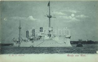 SMS Gefion, unprotected cruiser of the Kaiserliche Marine, German Navy (b)