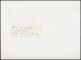 cca 1990 Baki Péter: Csendélet, feliratozott vintage fotóművészeti alkotás, 18x23 cm