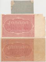 Szocialista Szövetségi Szovjet Köztársaság 1921. 500R + 100.000R (2x) T:III-
Russian Socialist Fede...