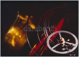 cca 1988 Mészáros Domonkos feliratozott vintage fotóművészeti alkotása, 17,5x24,5 cm