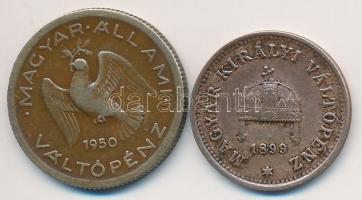 1899. 1f Br + 1950. 10f tombak T:2-,3