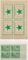 Eszperantó levélzáró bélyegek, közte összefüggések, összesen 11 db