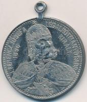 1896. "Árpád a honalapító / Ferenc József a legalkotmányosabb király" fém jubileumi emléké...