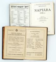 1930-38 Vászonkötésű zsebnaptárak, 2 db. A Magyar Országos Központi Takarékpénztára, valamint az Orv...