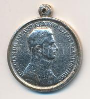 1917. "Károly Ezüst Vitézségi Érem / Fortitudini" miniatűr ezüstözött medál T:2- Hungary 1917. "Silver Medal for Bravery" miniature silver plated medal C:VF