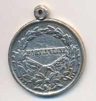 1917. "Károly Ezüst Vitézségi Érem / Fortitudini" miniatűr ezüstözött medál T:2-
Hungary ...