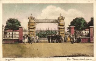 Nagyvárad, Oradea; Vilmos Főherceg tüzérlaktanya, bejárat katonákkal / Archduke Wilhelm of Austria Artillery Barracks, the entrance with soldiers (fa)
