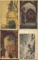 108 db főleg tengerentúli városképes lap + 2 japán díjjegyes levelezőlap / 108 mostly overseas postcards + 2 japanese PS cards