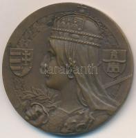 ~1925. "Magyar Királyi Állami Pénzverő Látogatási Érme" Br emlékérem (35,5mm) T:1-,2