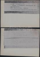 1974-1975 Kiskörei vízlépcső és víztározó, 2 db vinatge feliratozott fénykép, 9x12 cm és 9x9 cm