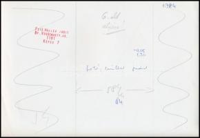 cca 1985 Müller Judit pecséttel jelzett, aláírt fotói gyermekekről, 3 db vintage fotó, 15x24 cm és 1...