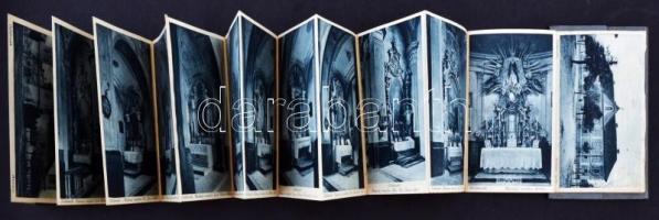 Celldömölk, Kismáriacelli Kegytemplom, leporello füzet, a templom külső és belső nézetei, jó állapot...