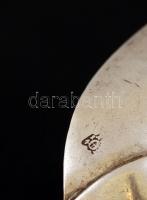 Antik ezüst (Ag.) kanalak (6db), jelzett, mesterjeggyel (MS), h:18,5 cm, egyik sérült, nettó:278 g