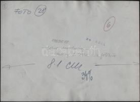 cca 1975 Csíkos a divat I-II., 2 db vintage fotó, 17x24 cm