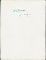 cca 1955 Botta Ferenc: Balett előadás, aláírt vintage fotóművészeti alkotás, 24x18 cm