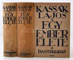 Kassák Lajos: Egy ember élete I-II. kötet. A harmadik kötet hiányzik. Bp., 1932, Dante. Kopottas iadói egészvászon-kötésben.