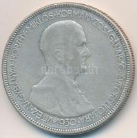 1930. 5P Ag "Horthy jobbra" T:3  Adamo P8