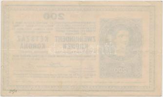 1918. 200K "A 2015" sima hátlap T:III szép papír