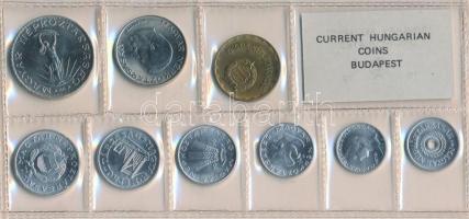 1979. 2f-10Ft 9db klf, érmés forgalmi sor fóliatokban T:1