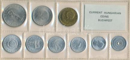 1980. 2f-10Ft 9db klf, érmés forgalmi sor fóliatokban T:1