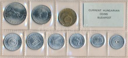 1981. 2f-10Ft 9db klf, érmés forgalmi sor fóliatokban T:1