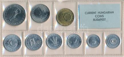 1978. 2f-20Ft 9db klf érmés forgalmi sor fóliatokban T:1