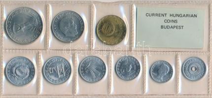 1982. 2f-10Ft 9db klf, érmés forgalmi sor fóliatokban T:1