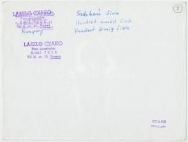 1973 Czakó László: Százkarú Siva, pecséttel jelzett vintage fotóművészeti alkotás, 18x24 cm