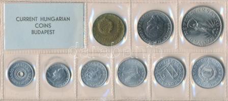 1972. 2f-10Ft 9db klf érmés forgalmi sor fóliatokban T:1