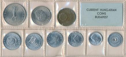 1975. 2f-10Ft 9db klf érmés forgalmi sor fóliatokban T:1