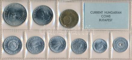 1977. 2f-10Ft 9db klf érmés forgalmi sor fóliatokban T:1