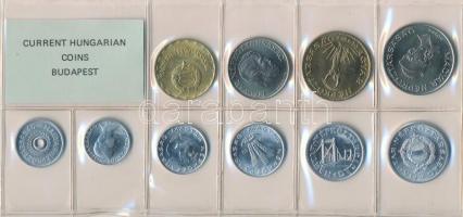 1989. 2f-20Ft 10db klf, érmés forgalmi sor fóliatokban T:1