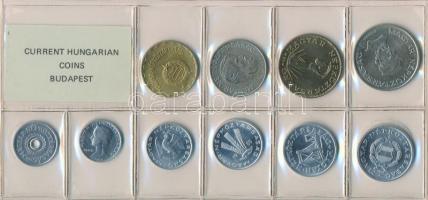 1985. 2f-20Ft 10db klf, érmés forgalmi sor fóliatokban T:1