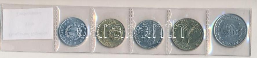 1990. 1Ft-20Ft 5xklf db, kiadatlan forgalmi sor laminált fóliatokban, "Magyar Köztársaság"...