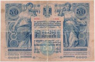 1902. 50K felülbélyegzés nélkül T:III-,IV 
Adamo K23