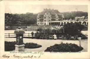 Vízakna-sósgyógyfürdő, Ocna Sibiului; Kincstári nagyszálló parkrészlettel, kiadja a Hangya fogyasztási szövetkezet / Grand Hotel with park detail (EK)