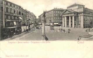 Trieste, Triest; Tregesteo e Borsa vecchia / Tregesteo Palace and the old stock exchange