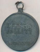 1918. "Sebesültek Érme" cink kitüntetés mellszalag nélkül, cserélt függesztőkarikával. Szi...