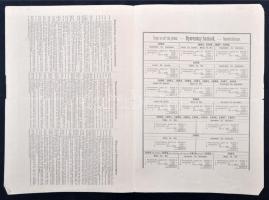 Budapest 1898. "Magyar Jelzálog Hitelbank" nyeremény-jegye szárazpecséttel és bélyegzéssel...