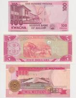 Mozambik 1991. 1000M + Libéria 2011. 5$ + Malawi 2012. 100K T:I,I- 
Mozambique 1991. 1000 Meticais ...