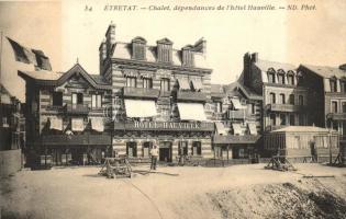 Étretat, Chalet dépendances de lhotel Hauville / wooden buildings of the Hotel Hauville