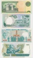 Brazília 1987. 500C + Kolumbia 1991. 200P + Uruguay 1986. 200P + Dominikai Köztársaság 2001. 10P T:I...